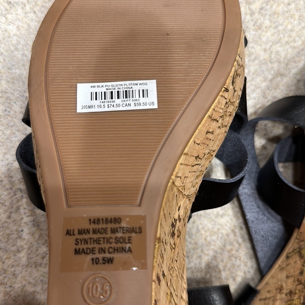 Torrid wedge sandals size 10.5W - Picture 7 of 7